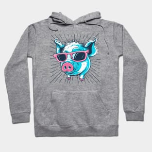 Blue Pig Hoodie